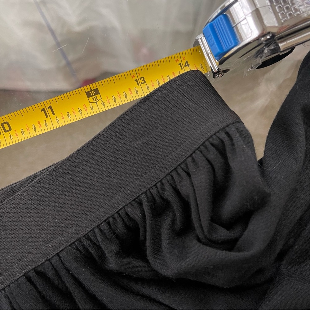 Theory Black Asymmetrical Draped Skirt - Picture 5 of 7